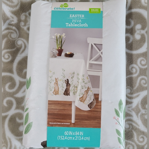 Walmart Other - WAY TO CELEBRATE Rectangle Easter Peva Tablecloth